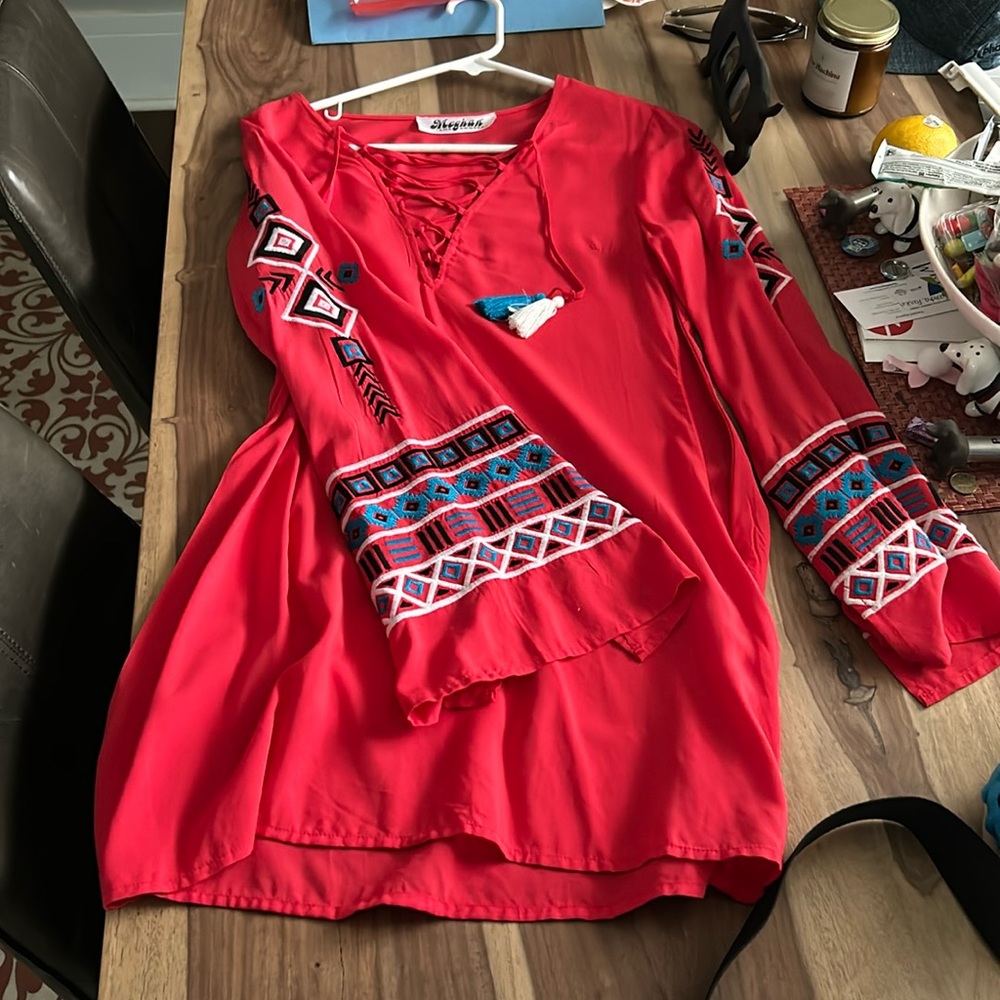 Long sleeve beach cover up